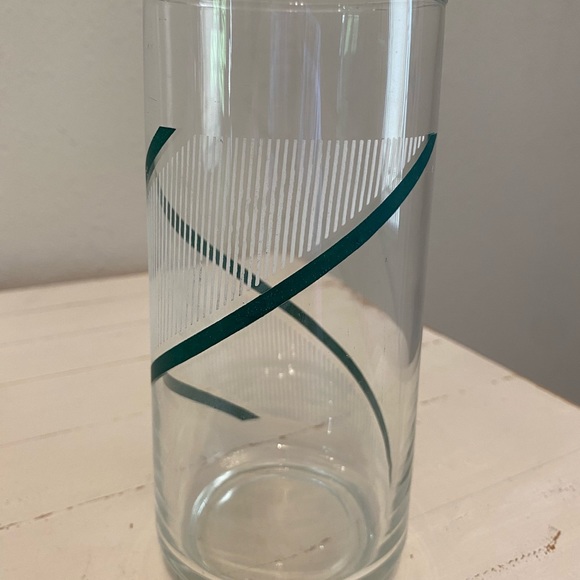 Georges Briard Set of 3 Crisa Drinking Glass Green and White - Picture 10 of 11